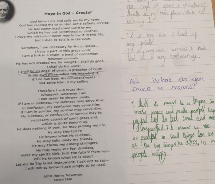 Year 5 Hope in God  - Creator
