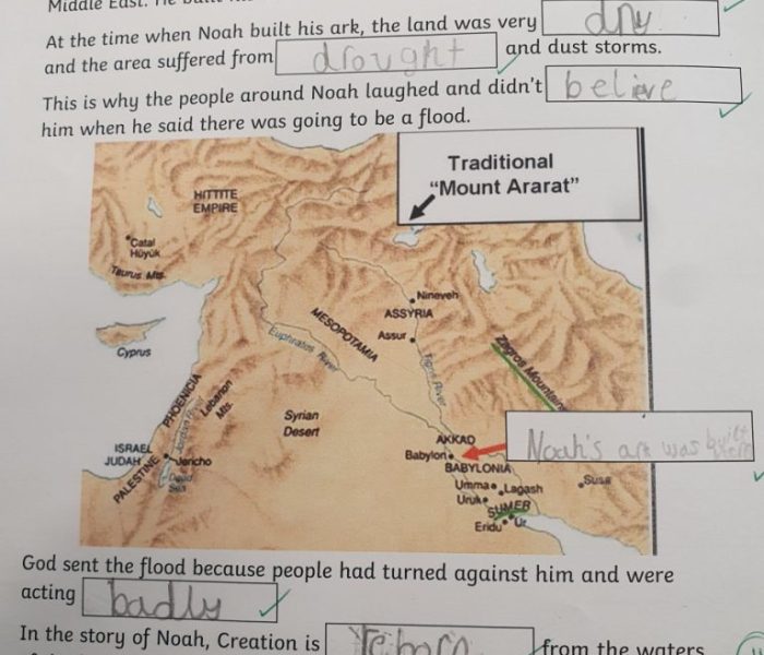 Year 2 Noah and the flood